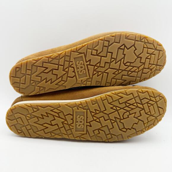 SAS Womens Running Late-X Loafers US 10.5 M EU 42 Tan Leather Slip On NIB - Picture 11 of 12